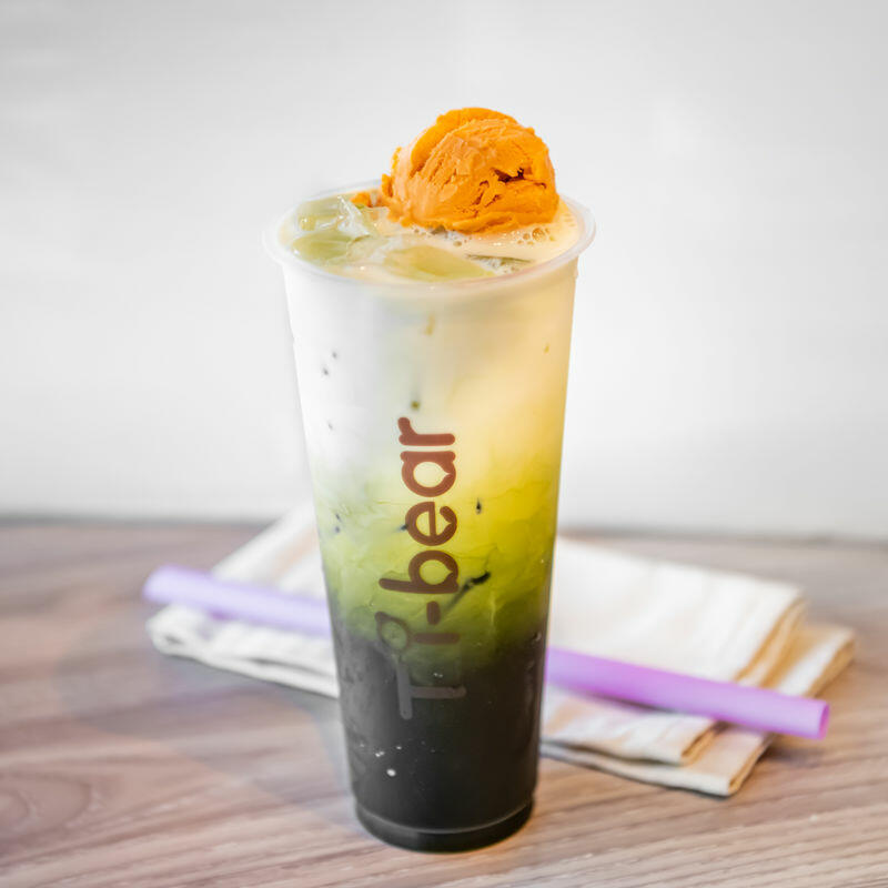 Thai tea tornado w/boba